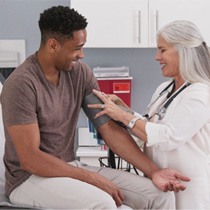 Man at the doctor’s office