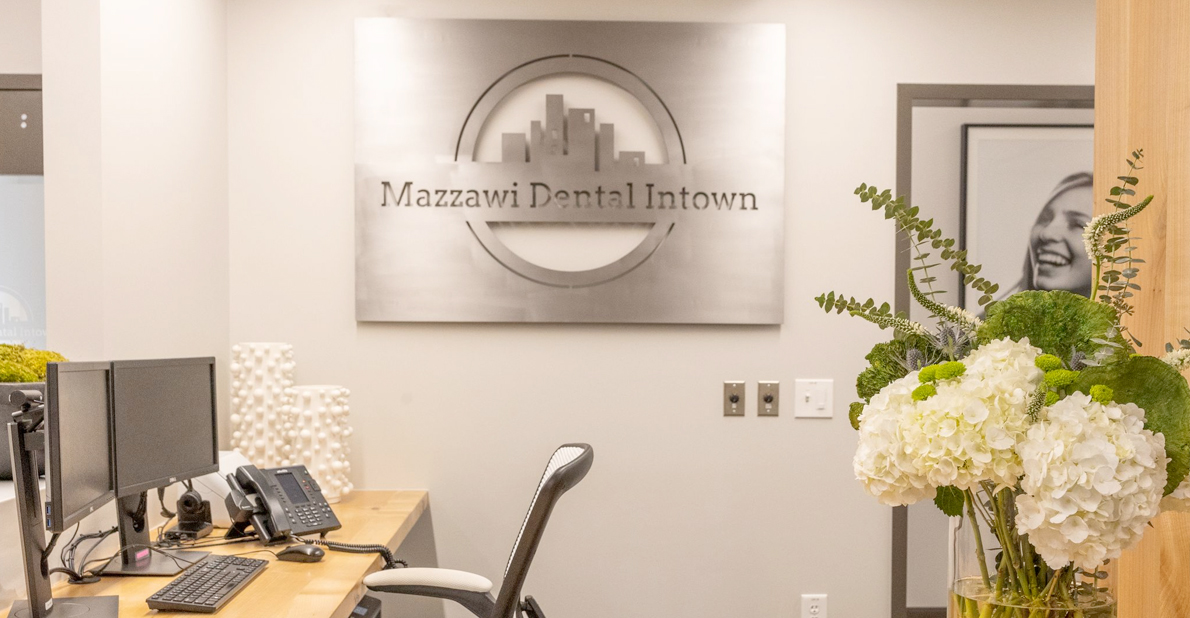 Front desk at Mazzawi Dental Intown