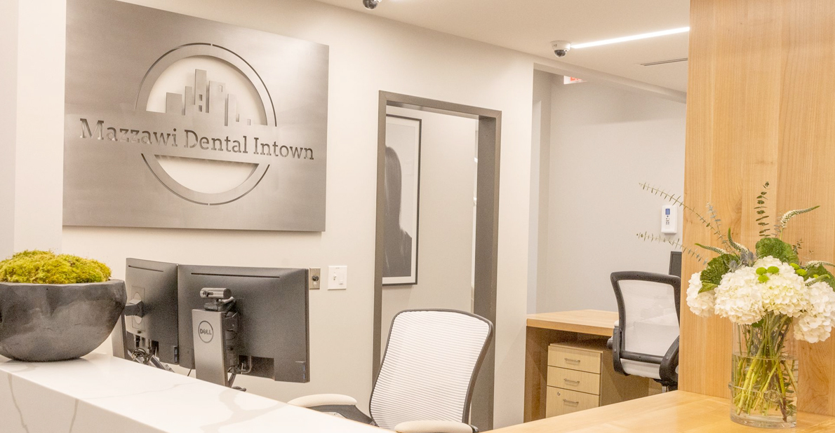 Front desk of dental office