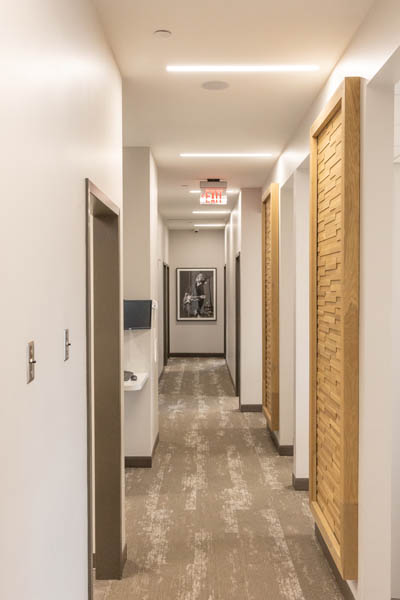 Hallway in dental office