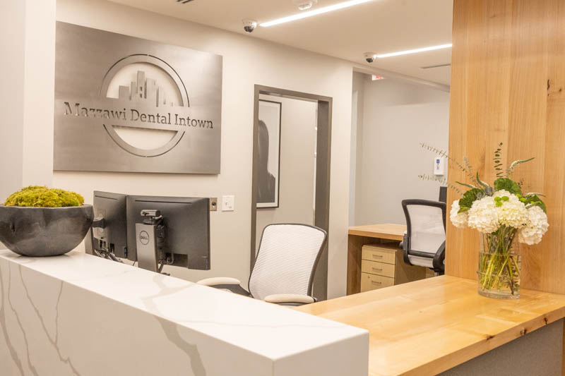 Front desk at Mazzawi Dental Intown
