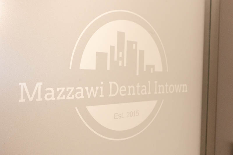 Sign on exterior of Mazzawi Dental Intown